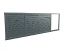 Sliding gate with aluminum profiles R-series complete set with automation