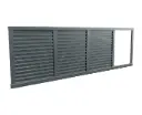 Sliding gate with aluminum slats H-series complete set with automation