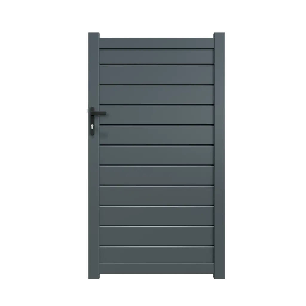 Pedestrian gate with aluminum profiles R-series