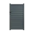 Pedestrian gate with aluminum profiles R-series