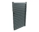 Pedestrian gate with aluminum slats H-series