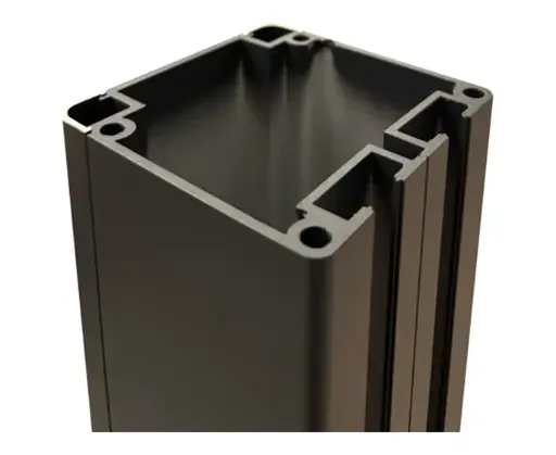 [403019] Aluminum post for pedestrian gate, 100 × 100 × 3 mm