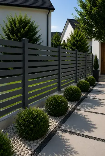 Aluminum Slat Fence P-seria 60