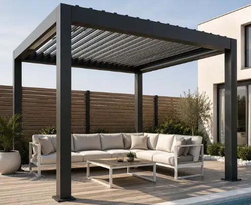 Aluminum Bioclimatic Thermogla Pergola – XL Series (Manual)
