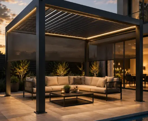 XXL Series Aluminum Bioclimatic Pergola (Electric)